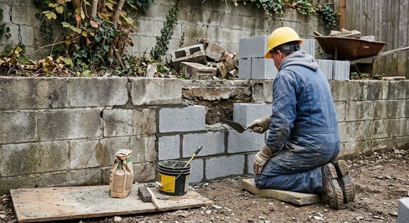Block Wall Repair in Wake County, NC