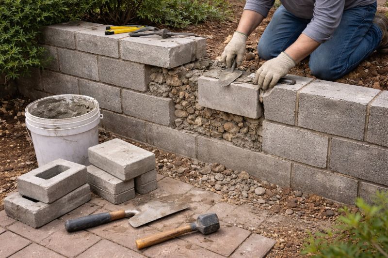 Block Wall Repair in Wake County, NC