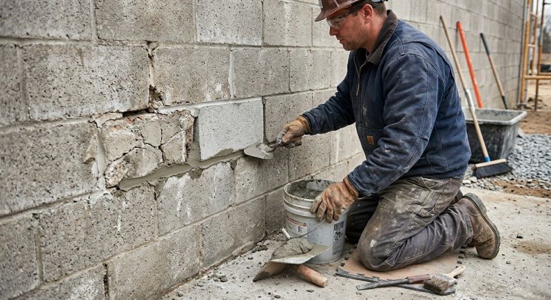 Block Wall Repair in Zebulon, NC