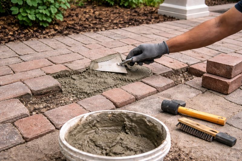 Brick Flatwork Repair in Apex, NC