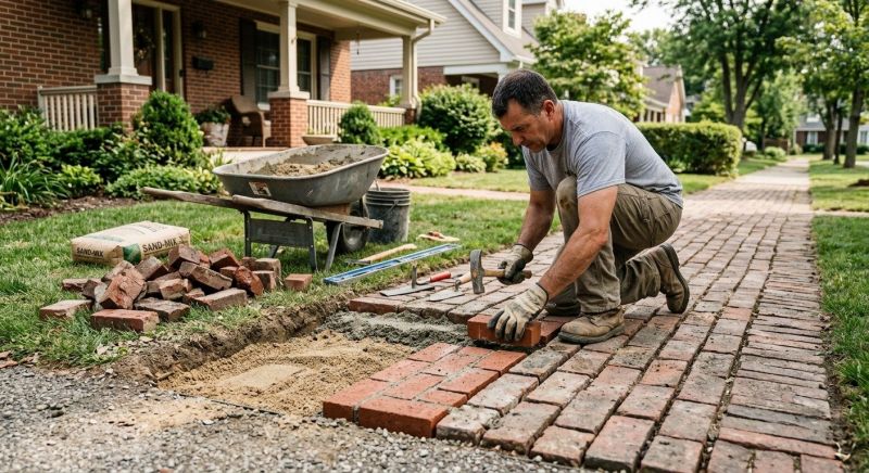 Brick Flatwork Repair in Harnett County, NC