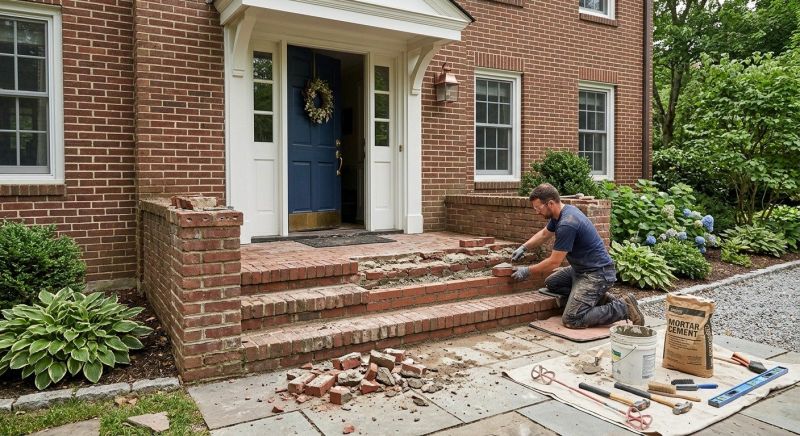 Brick Flatwork Repair in Middlesex, NC