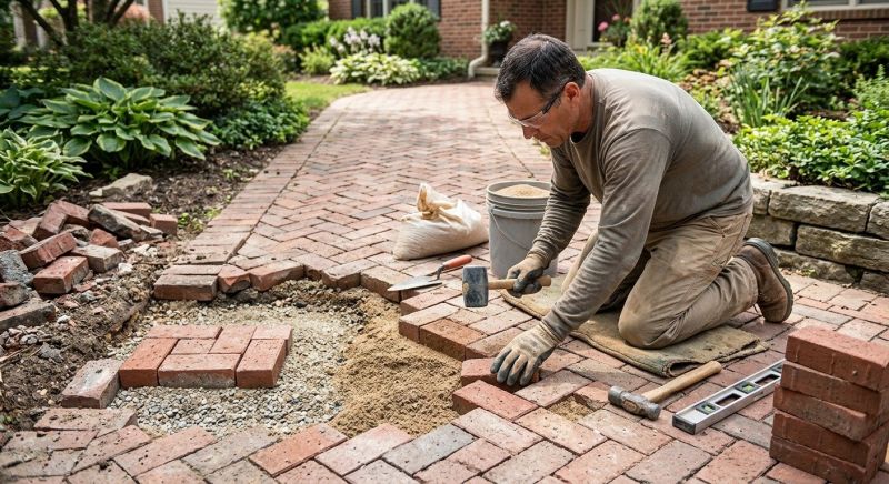 Brick Hardscape Repair in Clayton, NC