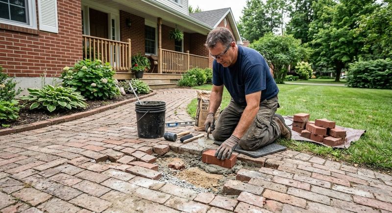 Brick Pathway Repair in Clayton, NC