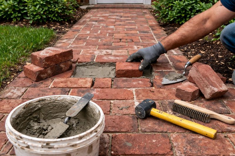 Brick Pathway Repair in Clayton, NC