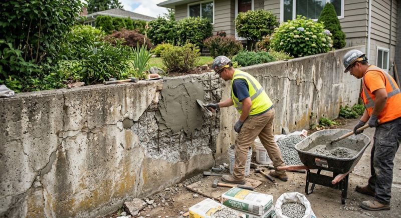 Brick Retaining Wall Repair in Clayton, NC