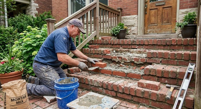 Brick Steps Repair in Clayton, NC