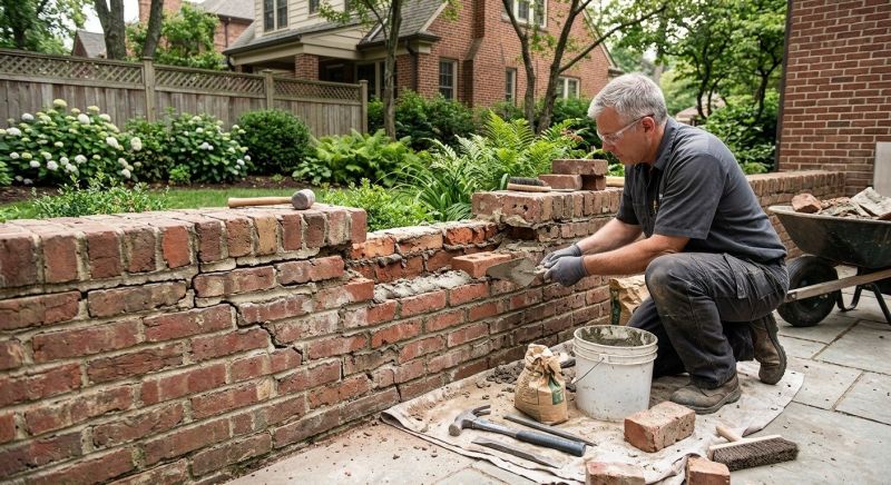 Brick Wall Repair in Garner, NC