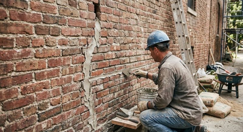 Brick Wall Repair in Holly Springs, NC