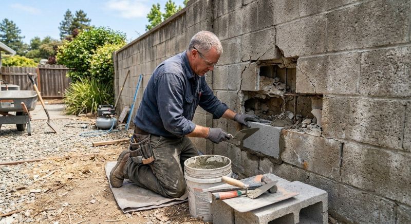 Concrete Block Repair in Raleigh, NC