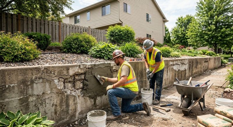 Retaining Wall Repair in Cary, NC