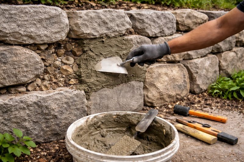 Retaining Wall Repair in Wake County, NC