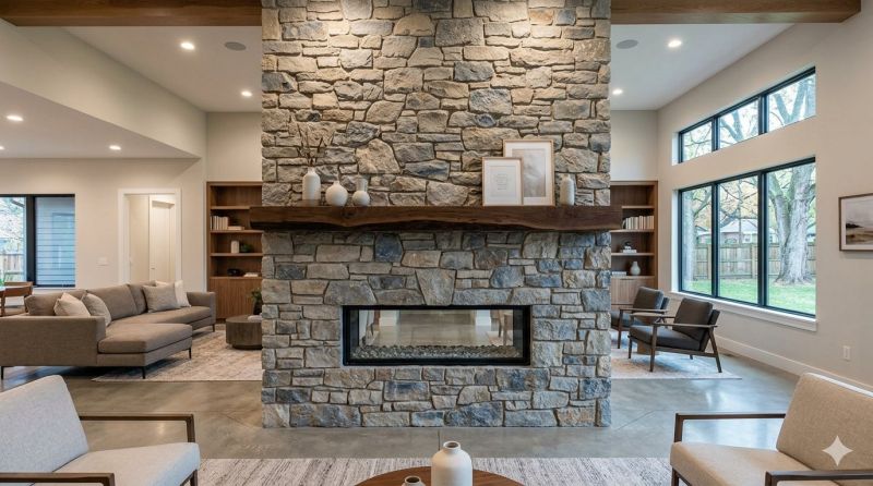 Stone Chimney Installation in Harnett County, NC