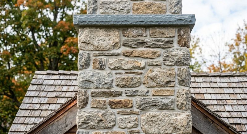 Stone Chimney Installation in Middlesex, NC