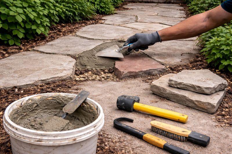 Stone Walkway Repair in Clayton, NC