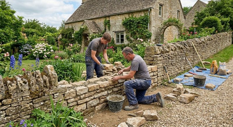 Stone Wall Repair in Benson, NC