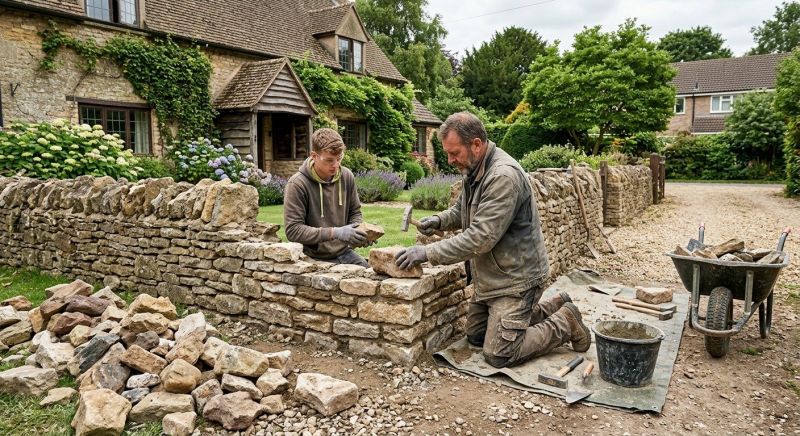 Stone Wall Repair in Benson, NC