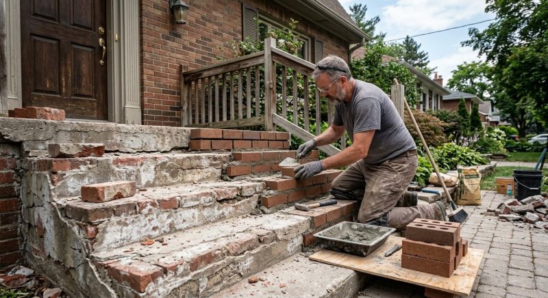 Stonework Repair in Wake Forest, NC